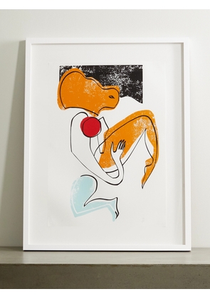 Roksanda - Amber Swimmer Framed Print, 23&quot;&quot; X 33&quot;&quot; - Brown - One size