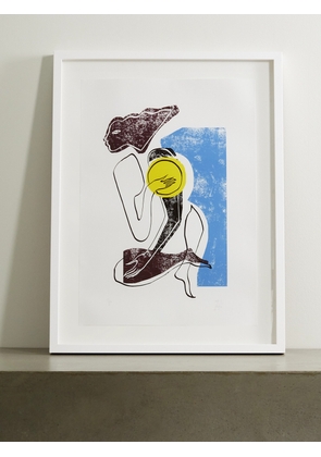 Roksanda - Cerulean Swimmer Framed Print, 23&quot;&quot; X 33&quot;&quot; - Blue - One size