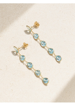 JIA JIA - Chakra Gold Topaz Earrings - Blue - One size