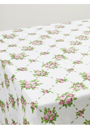 Emilia Wickstead - Floral-print Linen Tablecloth - Pink - One size