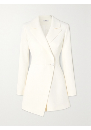 Safiyaa - Trinidad Asymmetric Crepe Playsuit - Ivory - FR 34,FR 36,FR 38,FR 40,FR 42,FR 44,FR 46