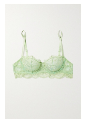 I.D. SARRIERI - + Net Sustain Embroidered Tulle Underwired Balconette Bra - Green - 32B,34B,36B,38B,40B,32C,34C,36C,38C,40C,32D,34D,36D,38D,40D,32DD,34DD,36DD,38DD