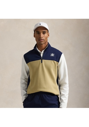 Colour-Blocked Double-Knit Pullover