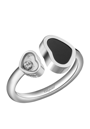 Chopard White Gold and Diamond Happy Hearts Ring