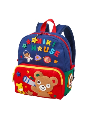 Miki House Patch-Detail Backpack