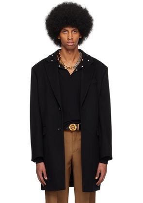 Versace Black Slim Coat