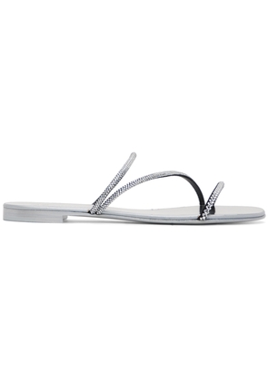 Giuseppe Zanotti Silver Julianne Sandals