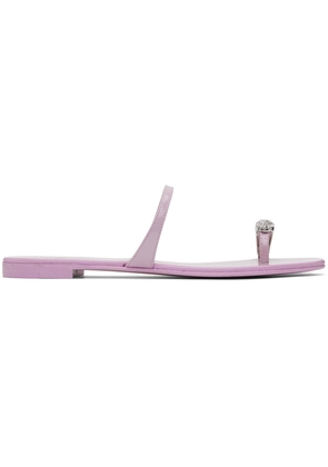 Giuseppe Zanotti Pink Rock 10 Flat Sandals