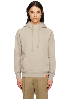 ASPESI Beige Drawstring Hoodie