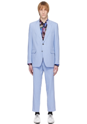 Dries Van Noten Blue Notched Suit