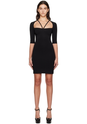 Dolce & Gabbana Black Strap Minidress