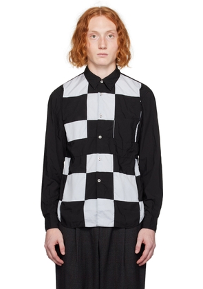 Comme des Garçons Homme Deux Black & White Patchwork Shirt