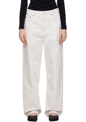 Balenciaga Off-White Loose-Fit Jeans