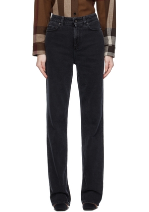 Burberry Black Straight Fit Jeans