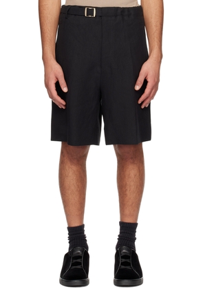 ZEGNA Black Belted Shorts