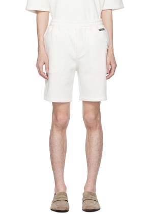 ZEGNA White Drawstring Shorts