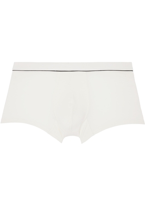 ZEGNA White Piping Boxer Briefs