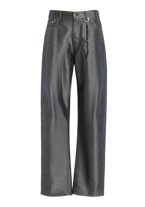 DARKPARK Gale Metallic Straight-Leg Jeans - Moda Operandi