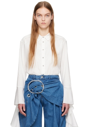 Marques Almeida White Ruffled Shirt