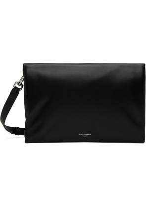 Dolce & Gabbana Black Nappa Leather Crossbody Bag
