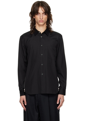 Comme des Garçons Homme Deux Black Zip Shirt
