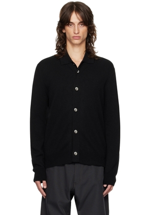 Comme des Garçons Homme Deux Black Buttoned Wool Cardigan