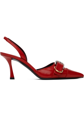 Givenchy Red Voyou Slingback Heels