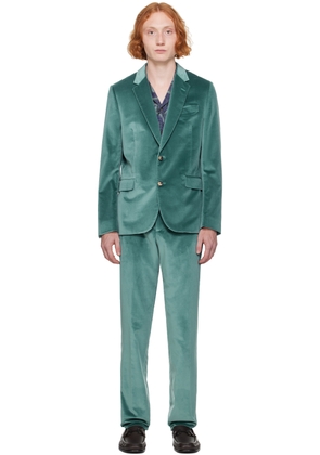 Paul Smith Blue Single-Breasted Suit