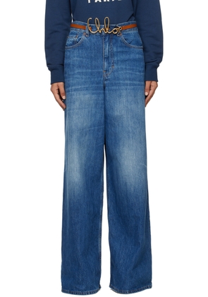 Chloé Blue Wide-Leg Jeans