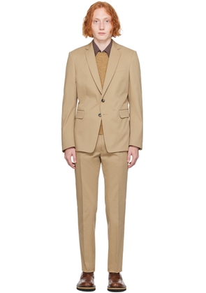 Dries Van Noten Tan Single-Breasted Suit