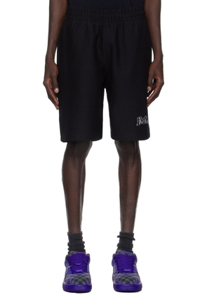Burberry Black Logo Cotton Shorts