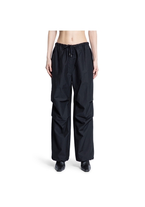 Pantaloni larghi in cotone nylon stropicciato