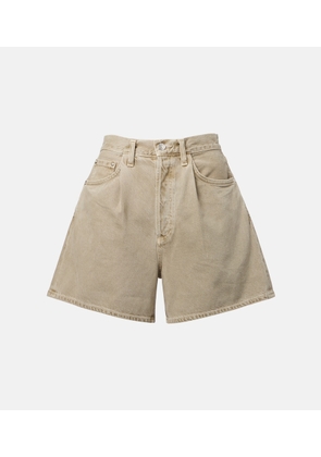 Agolde Mid-rise denim shorts