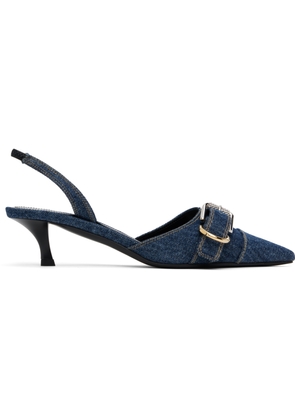 Givenchy Navy Voyou Slingback Heels