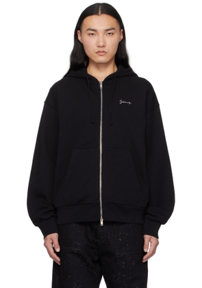 Givenchy Black Hubert Objects Print Zipped Hoodie