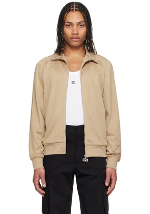 Givenchy Beige Vintage Zipped Track Jacket