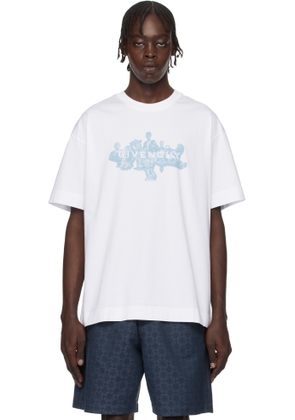 Givenchy White 'GIVENCHY' Reverse Hubert Objects T-shirt