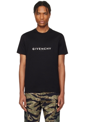 Givenchy Black 'GIVENCHY' Reverse Slim T-shirt