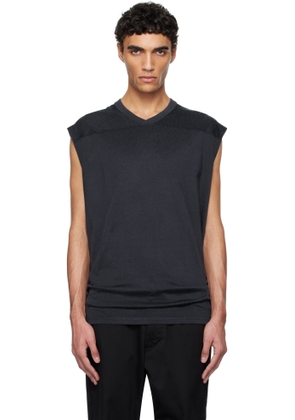 nanamica Navy Rayon Cotton N/S Tank Top