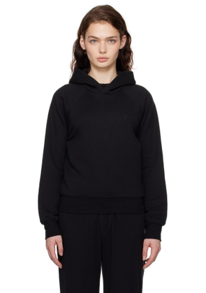 ÉTERNE Black Shrunken Hoodie