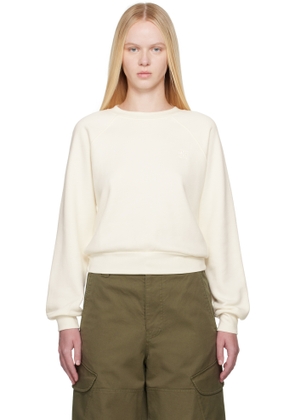 ÉTERNE Off-White Shrunken Raglan Sweatshirt