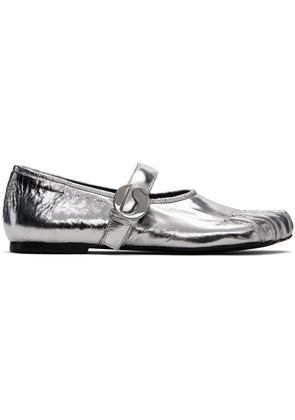 Coperni Silver Five-Toe Ballerina Belt Loafers