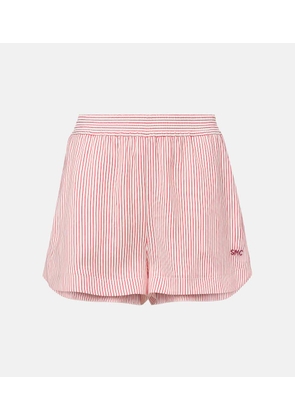 Stella McCartney Pinstriped silk shorts