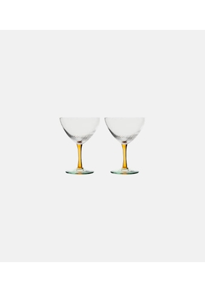 NasonMoretti Set of 2 glass cocktail glasses
