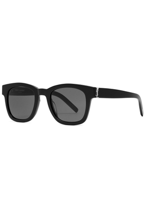 Saint Laurent Wayfarer-style Women's Designer Sunglasses - Black - One Size