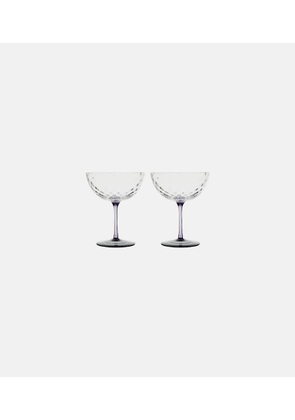 NasonMoretti Set of 2 glass champagne bowls