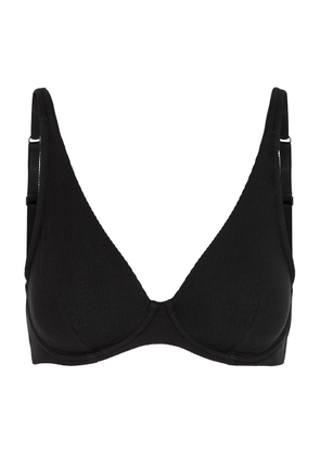 Simone PÉRÈLE Eugenie Ribbed Underwired Plunge bra - Black - 32B