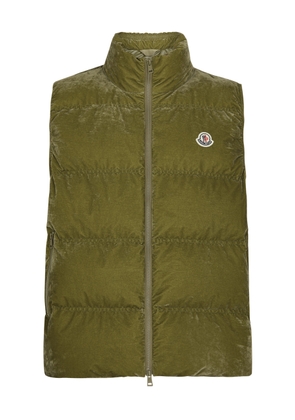 Moncler Natadola Quilted Flocked Gilet - Green - 2 (UK38 / M)