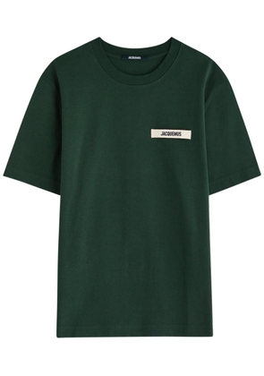 Jacquemus Le T-shirt Gros Grain Cotton T-shirt - Dark Green - XS