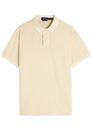Polo Ralph Lauren Logo-embroidered Piqué Cotton Polo Shirt - Beige - L